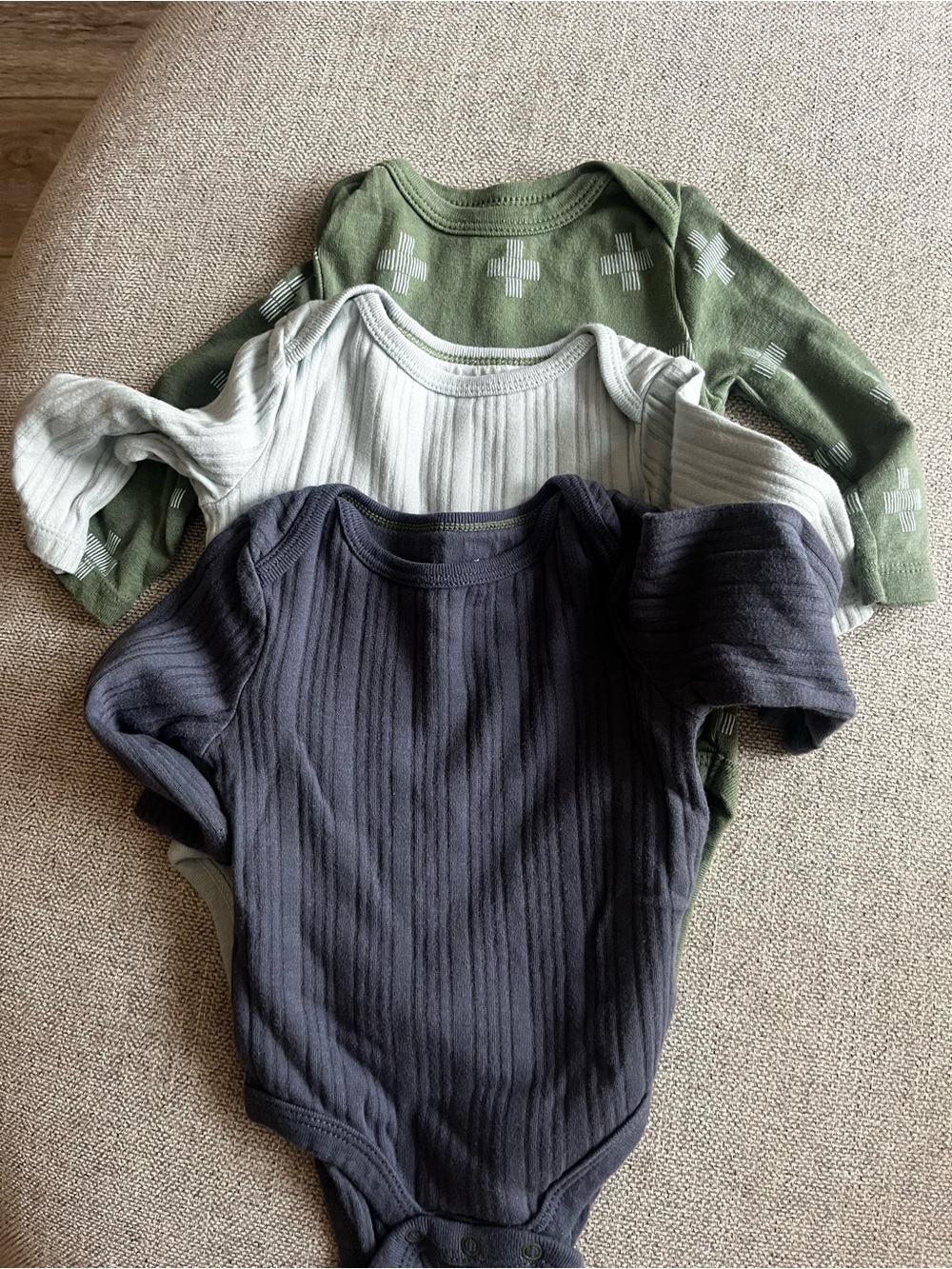 Cloud Island Baby Ribbed Short-Sleeve Bodysuit Pack -
